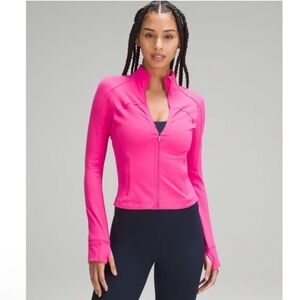 Lululemon Athletica Nulu Sonic Pink Cropped Define Jacket